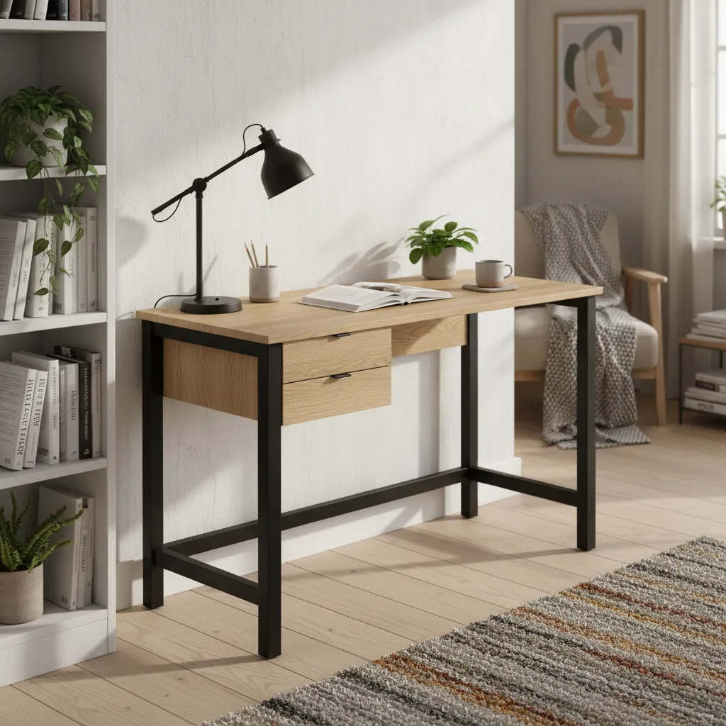 Biurko VERYSIMPL B-DES7 w loftowym home office