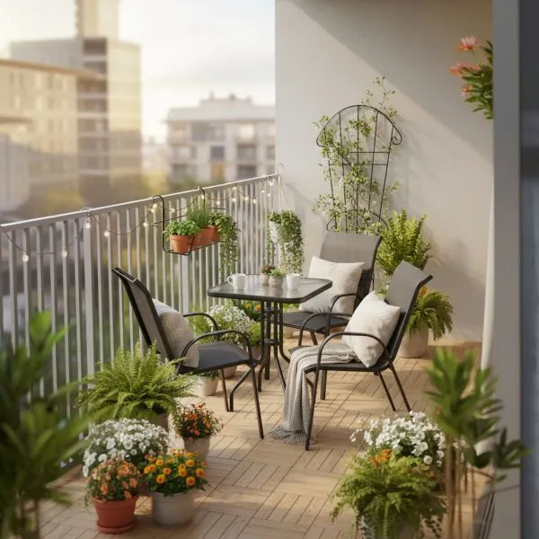 Ogród, balkon i taras