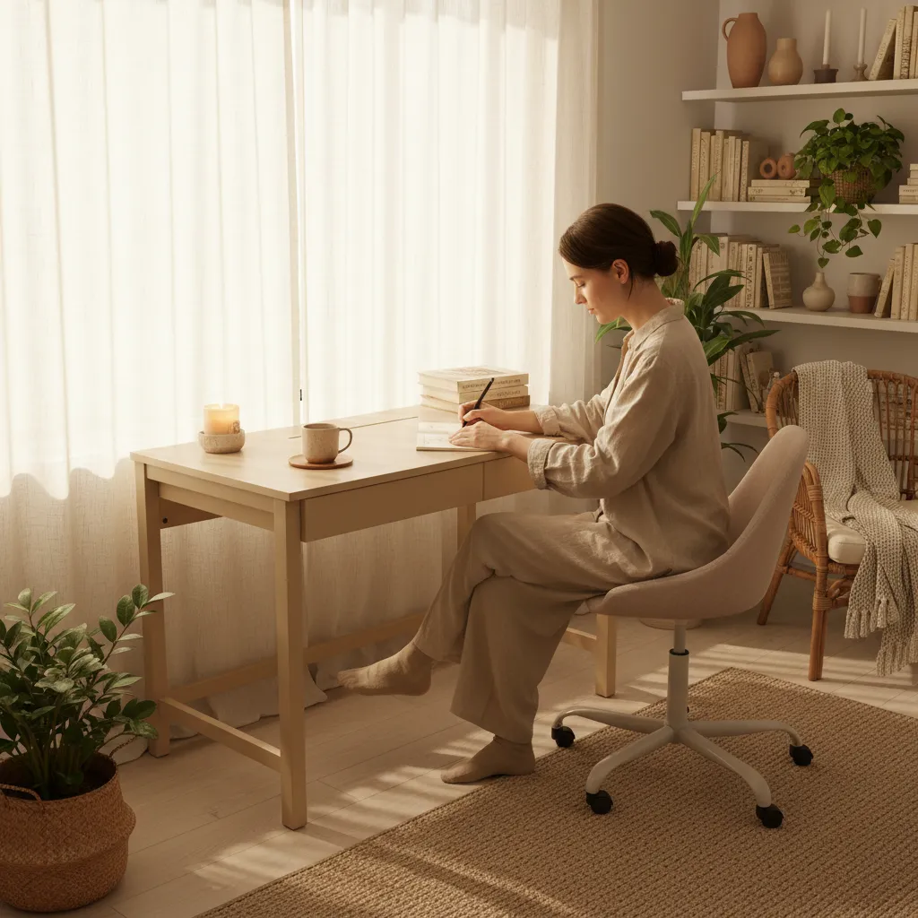 Biurko VERYSIMPL w eleganckim domowym gabinecie