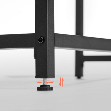 Proste industrialne biurko - Loftowe metalowe biurko z drewnianym blatem - VASAGLE LWD039B01