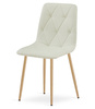"Krzesło LIBRA - beż materiał / nogi kolor drewna x 2"