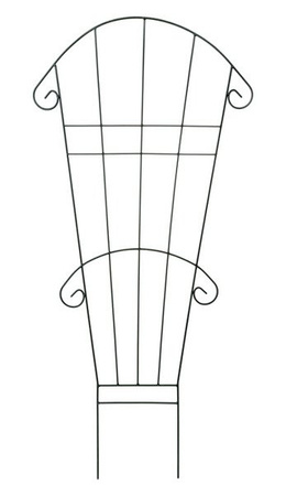 Podpora do roślin metalowa trejaż WACHLARZ / kratka - drabinka ogrodowa do kwiatów / wys. 140 cm