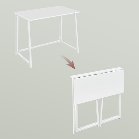 Biurko Komputerowe MAX 1.0 - białe / nogi białe