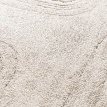 Beżowy dywan 80x150 / Serenity 01 - Nowoczesny dywan do salonu, pluszowy i miękki (cosy)