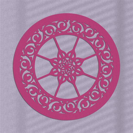 DEKORACYJNY PANEL AŻUROWY, LILIANNE, DEKORACJA ŚCIENNA 3D, ORNAMENT, 60 cm, BIAŁY