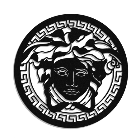 DEKORACYJNY PANEL AŻUROWY, MEDUZA, GORGONA, DEKORACJA ŚCIENNA 3D, ORNAMENT,60 cm,BIAŁY