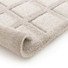 Dywan w kratkę 80x150 / Serenity 03 - Nowoczesny, gruby, beżowy dywan do salonu