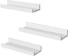 Zestaw 3 półek ściennych - Białe, wiszące półki ścienne na zdjęcia SONGMICS LWS38WT