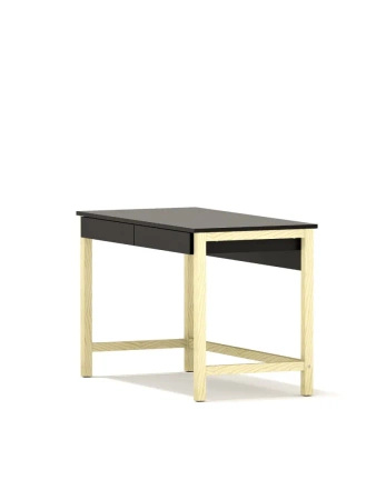 Biurko VERYSIMPL B-MODEL-5 – klasyczne biurko z dwiema szufladami i drewnianym stelażem