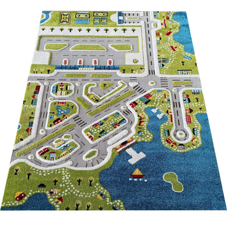 Dywan sensoryczny dziecięcy Miasto Ulice Drogi Color Kids 01 - 100x150 cm