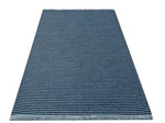 Dywan niebieski w paski 100% poliester DIAMOND 01 - 80x150 cm