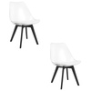Transparentne krzesła MARK - Przezroczyste krzesła kuchenne z tworzywa (2 sztuki)