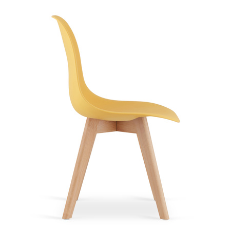 Krzesło KITO musztarda / nogi naturalne x 1