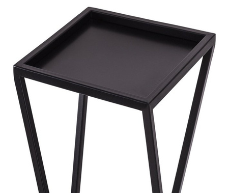 Stojak metalowy industrialny postument TRAWERS / Półka / kwietnik nowoczesny / wys. 83 cm