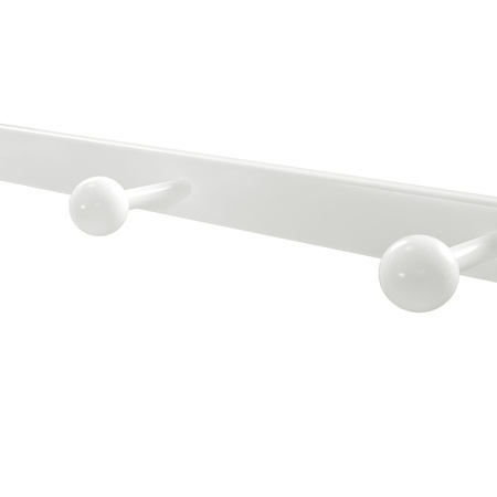 Biały wieszak ścienny do przedpokoju - Wieszak na ścianę z półką (Dąb Sonoma) VASAGLE LCR011W11