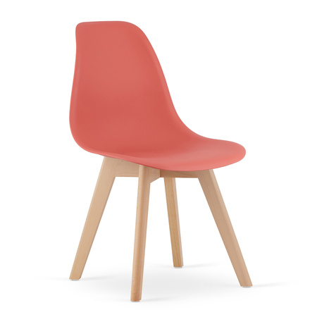 Krzesło KITO cynober / nogi naturalne x 1