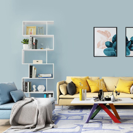 Biały regał na książki - Nowoczesny regał do salonu - VASAGLE LBC61WT