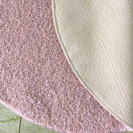 Dywan Kamel Koło - pink 100 cm pudrowy