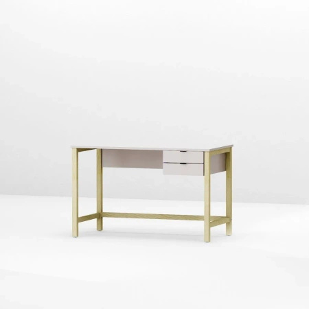 Biurko VERYSIMPL B-DES7 – 2 szuflady, drewniany stelaż i kolor do wyboru