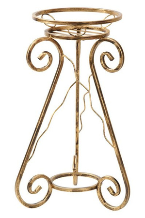 Kwietnik metalowy vintage ESY na 1 doniczkę / stojak na kwiaty [wys. 68 cm]