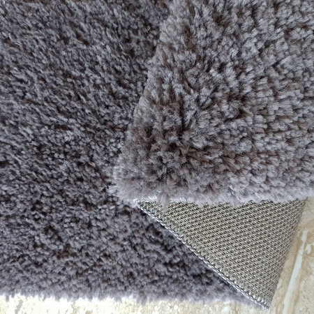 Dywan Shaggy antracytowy 200x290 cm – miękki dywan z długim włosiem Kamel