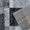 Nowoczesny szary dywan do salonu z geometrycznym wzorem OTTO 09 - 200x290 cm