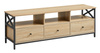 Rustykalna szafka RTV - Szafka pod telewizor z 3 szufladami (Dąb Sonoma) VASAGLE LTV301B11