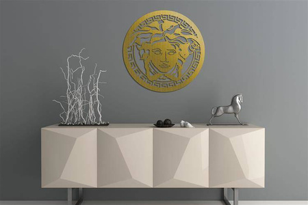 DEKORACYJNY PANEL AŻUROWY, MEDUZA, GORGONA, DEKORACJA ŚCIENNA 3D, ORNAMENT,60 cm,BIAŁY