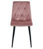 "Krzesło LIBRA - róż aksamit / nogi czarne x 1"