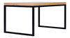 Stolik kawowy industrialny prostokątny ZEN / ława loft metal i drewno / 100 x 60 cm