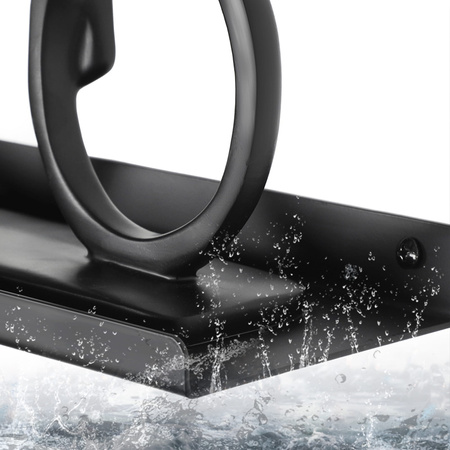 Czarne metalowe półki ścienne - Zestaw półek ściennych - SONGMICS LFS12BK