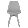 "Krzesło MARK - szare / nogi szare x 1"