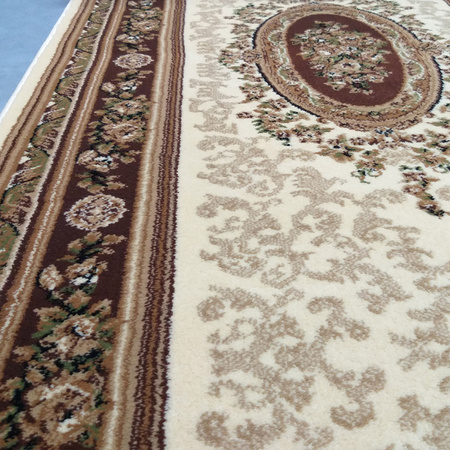 Chodnik dywanowy do przedpokoju 120 cm brązowy klasyczny Exclusive 04