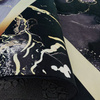 Dywan czarno złoty Marmur nowoczesny BLACK and GOLD 12 - 60x100 cm