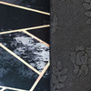 Dywan czarno złoty geometryczny Mozaika BLACK and GOLD 16 - 60x100 cm