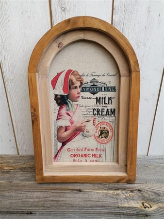 RUSTYKALNA DEKORACJA ŚCIENNA, MLECZARKA, VINTAGE, RETRO STYL