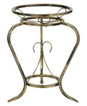 Kwietnik metalowy vintage AMPHORA na 1 doniczkę / stojak na kwiaty [wys. 42 cm]