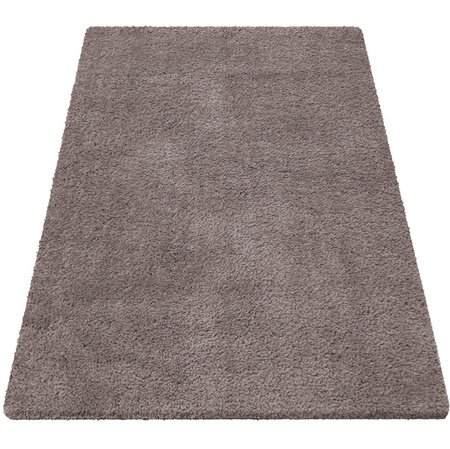Dywan z wysokim runem 25mm typu shaggy Kamel jasny brązowy 160x220 cm