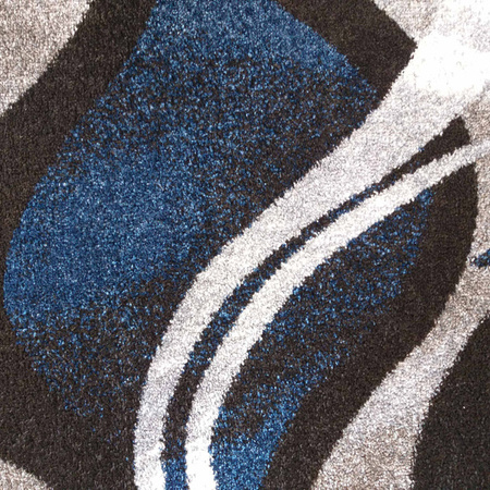 Dywan nowoczesny abstrakcyjny OTTO 01 szary granatowy 240x330 cm