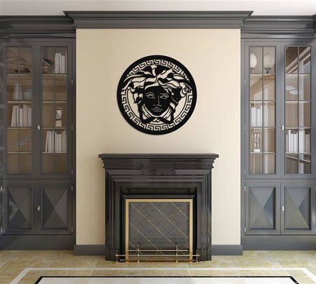 DEKORACYJNY PANEL AŻUROWY, MEDUZA, GORGONA, DEKORACJA ŚCIENNA 3D, ORNAMENT,60 cm,BIAŁY