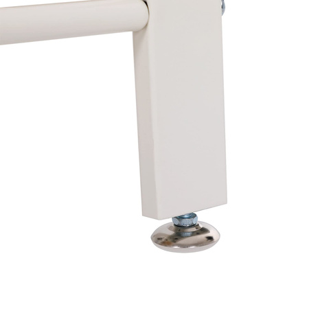 Biały wieszak na ubrania z ławką - Ławka do przedpokoju z wieszakiem - VASAGLE HSR40W