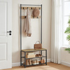 Wieszak na ubrania z półką - Stojak na ubrania z ławką (Dąb Sonoma) VASAGLE HSR041B11