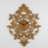 Zegar ścienny BENEDICT 50x62 cm z piękną ażurową tarczą w kolorze sosny, marka ORNAMENTI