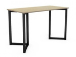 Biurko industrialne drewniany stelaż blat z forniru lub sklejki / 120 lub 138 x 60 cm, wys. 75 cm / B-VV3-PRO