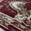 Klasyczny ekskluzywny bordowy dywan z rozetą Exclusive 04 N - 160x220 cm