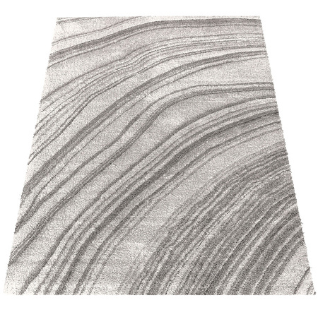 Poliestrowy dywan 80x150 / Serenity 02 - Nowoczesny szary dywan w stylu skandynawskim
