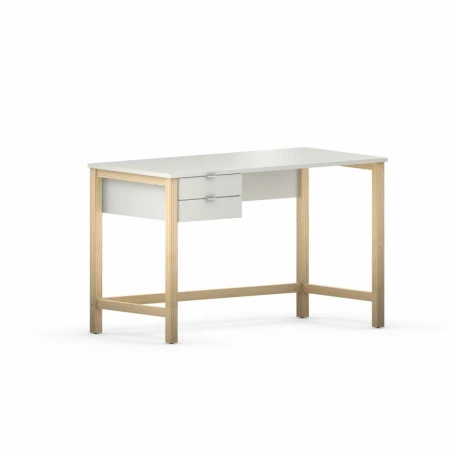 Biurko VERYSIMPL B-DES7 – 2 szuflady, drewniany stelaż i kolor do wyboru