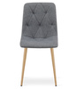 "Krzesło LIBRA - ciemny szary materiał / nogi kolor drewna x 4"