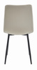 Beżowe krzesło TURIN - Pikowane, tapicerowane krzesło w jasnym kolorze