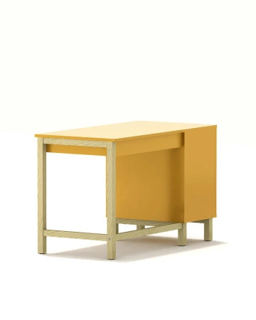 Biurko VERYSIMPL B-MODEL-3 z szufladą podblatową i kontenerem z szufladami